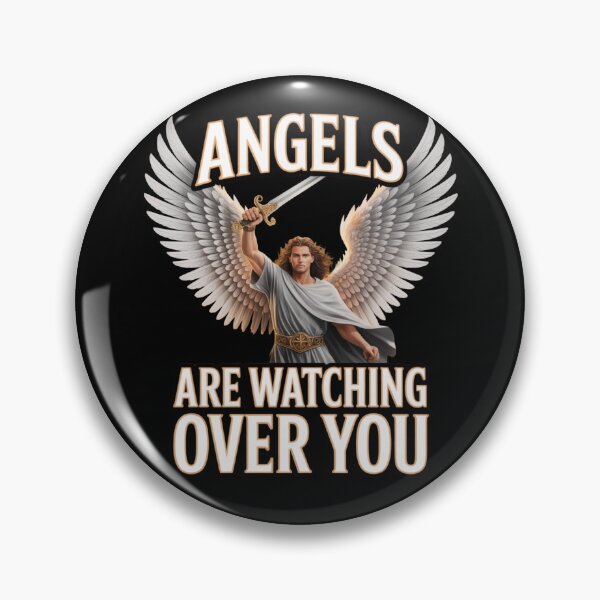 Item preview, Angels Are Watching Over You Christian Warrior Angel Design | Faith Protection designed and sold by EvolusionPro.