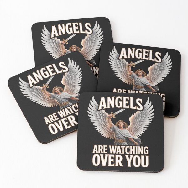 Item preview, Angels Are Watching Over You Christian Warrior Angel Design | Faith Protection designed and sold by EvolusionPro.