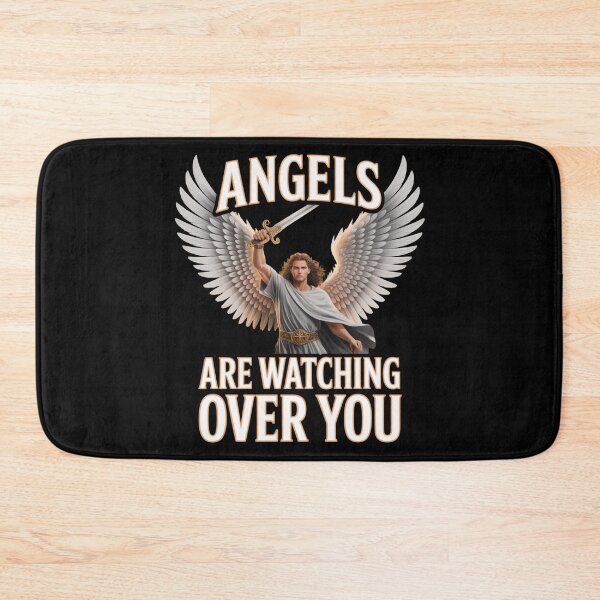 Item preview, Angels Are Watching Over You Christian Warrior Angel Design | Faith Protection designed and sold by EvolusionPro.
