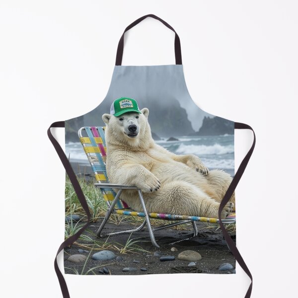 Item preview, Wayward Polar Bear Lounges on the Adak Shore designed and sold by Tridentulus.
