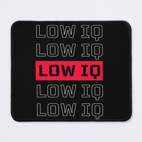 Item preview, Low IQ Funny Ironic Sarcastic Warning Label designed and sold by Ali-printshop.