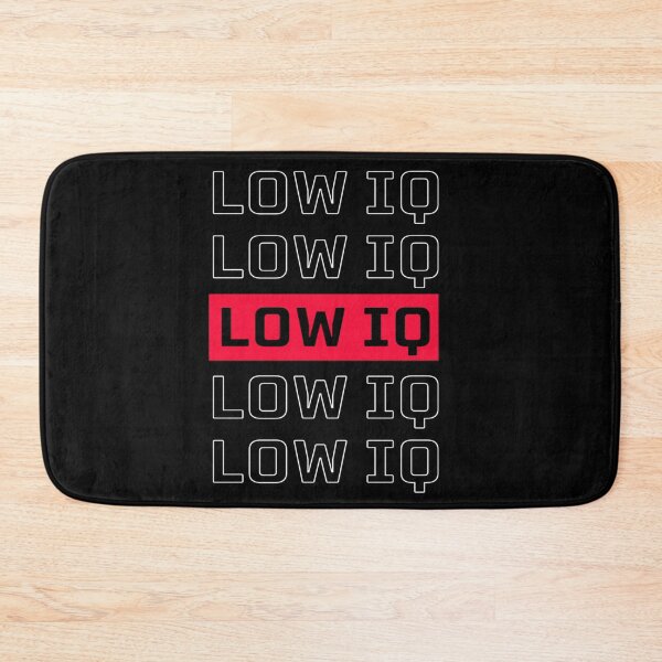 Item preview, Low IQ Funny Ironic Sarcastic Warning Label designed and sold by Ali-printshop.