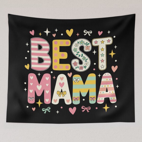 Item preview, Best Mama Floral Graphic designed and sold by Syrupulse.