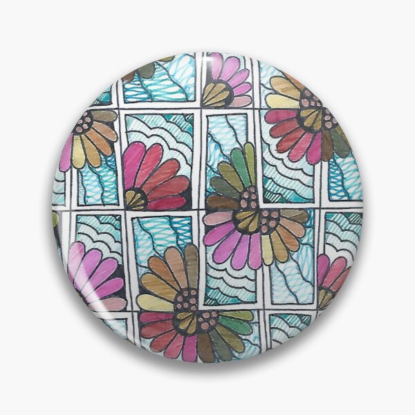 Item preview, Jackie - Hand Drawn Fresh Floral Square Pattern designed and sold by AJPrettyObscene.