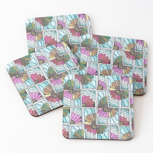 Item preview, Jackie - Hand Drawn Fresh Floral Square Pattern designed and sold by AJPrettyObscene.