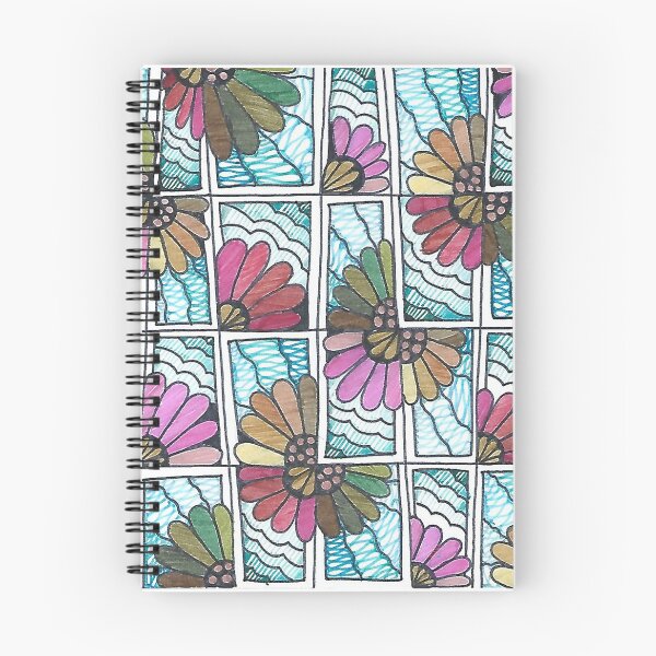 Item preview, Jackie - Hand Drawn Fresh Floral Square Pattern designed and sold by AJPrettyObscene.