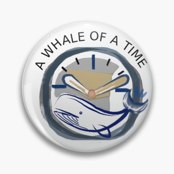 Item preview, A Whale of a Time – Minimalist Whale & Clock Pun Design Logo designed and sold by ChiaraPagani.