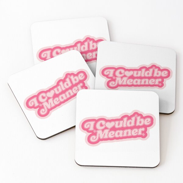 Item preview, I Could Be Meaner Retro Pink Aesthetic Quote designed and sold by Siriusvibes.