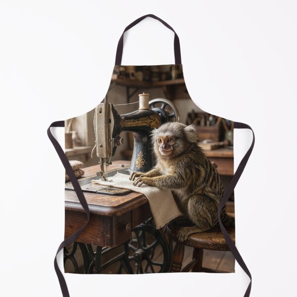 Item preview, Pygmy Marmoset Sews a Straight Seam designed and sold by Tridentulus.
