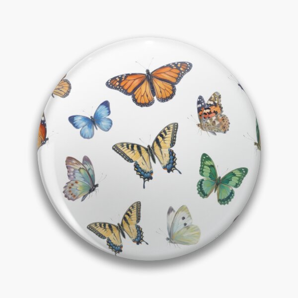 Item preview, Impressionist Butterfly Set in Modern Painterly Style designed and sold by BrunoLinuxArt.