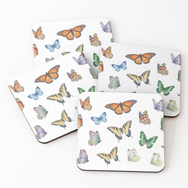 Item preview, Impressionist Butterfly Set in Modern Painterly Style designed and sold by BrunoLinuxArt.