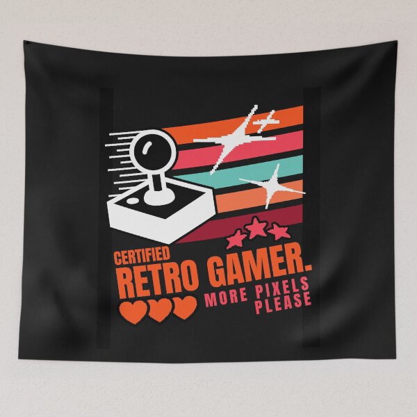 Item preview, Certified Retro Gamer More Pixels Please Arcade designed and sold by Tsugraf Designs.
