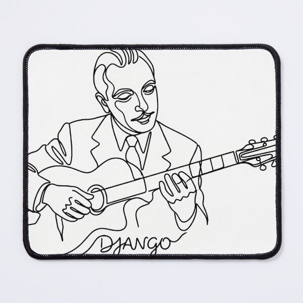 Item preview, Django Reinhardt Drawing designed and sold by HODLapparel.