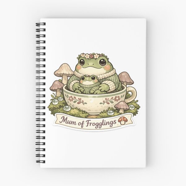 Item preview, Frog Mama and Baby Cottagecore designed and sold by Ora-kuro.