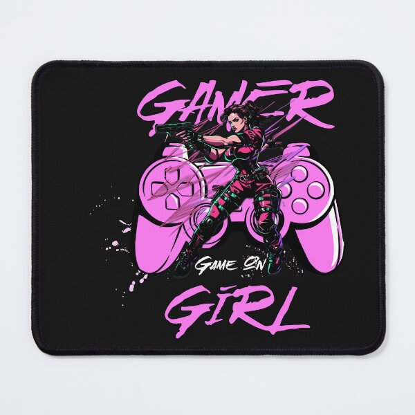 Item preview, Female Gamer Action Controller Video Game Design designed and sold by Tsugraf Designs.