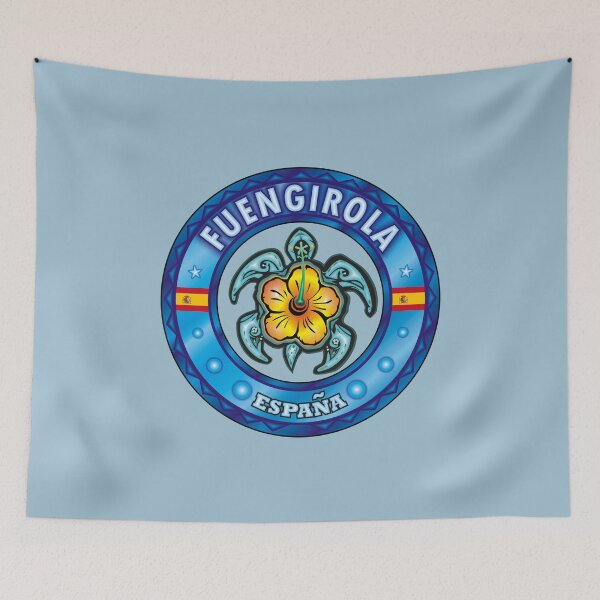 Item preview, Fuengirola España tortuga marina hibisco designed and sold by studioss76.