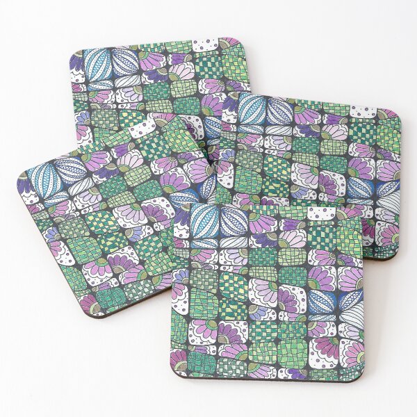 Item preview, Lucy I - Hand Drawn Floral Wave Pattern designed and sold by AJPrettyObscene.