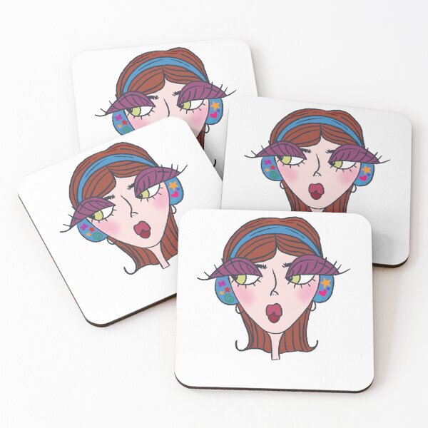 Item preview, Retro Music Girl with Headphones Y2K Aesthetic designed and sold by CeeGee’s Stickers.