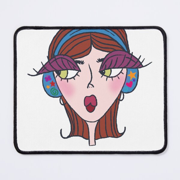 Item preview, Retro Music Girl with Headphones Y2K Aesthetic designed and sold by CeeGee’s Stickers.
