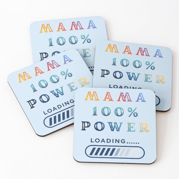 Item preview, MAMA 100% POWER LOADING - Tech & IT Mother's Day Gifts designed and sold by JurateArt-DK.