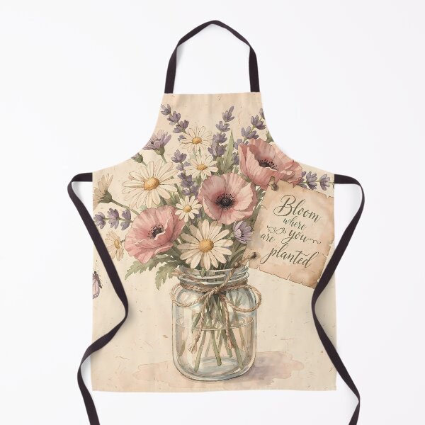 Item preview, Retro Floral Arrangements Celebrating Growth Resilience Nature designed and sold by ART ATTACK ZONE.