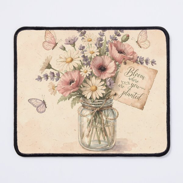 Item preview, Retro Floral Arrangements Celebrating Growth Resilience Nature designed and sold by ART ATTACK ZONE.