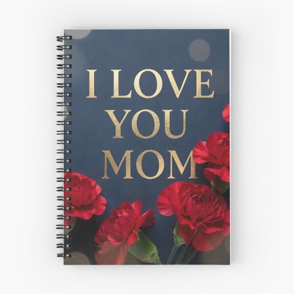 Item preview, I Love You Mom Red Carnations and Love message designed and sold by daila70.