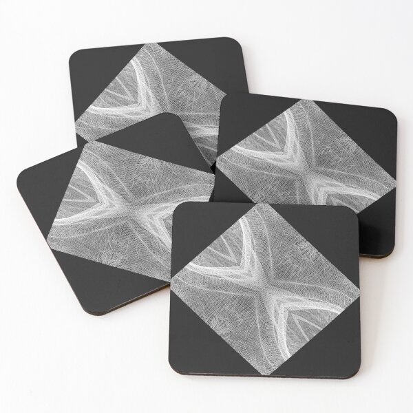 Item preview, Square Nets in Black and White by Adelaide artist Avril Thomas at Magpie Springs designed and sold by MagpieSprings.