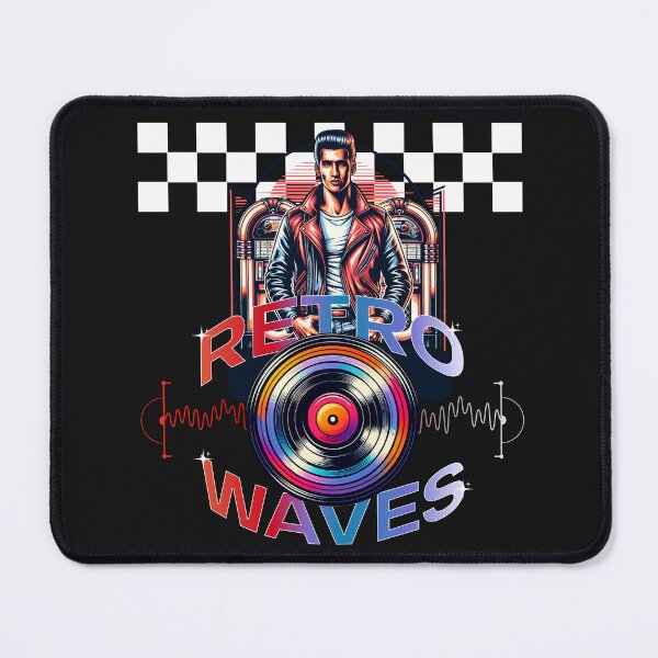 Item preview, Retro Waves Rockabilly Jukebox Vinyl Music Fan designed and sold by Tsugraf Designs.