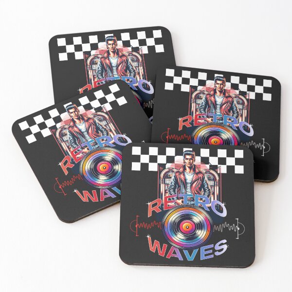 Item preview, Retro Waves Rockabilly Jukebox Vinyl Music Fan designed and sold by Tsugraf Designs.