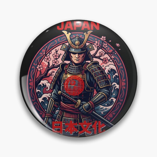 Item preview, Japanese Samurai Warrior Katana Sakura Waves Art designed and sold by Tsugraf Designs.