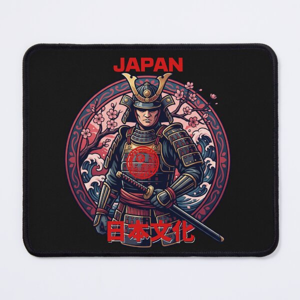 Item preview, Japanese Samurai Warrior Katana Sakura Waves Art designed and sold by Tsugraf Designs.