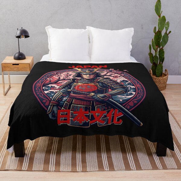 Item preview, Japanese Samurai Warrior Katana Sakura Waves Art designed and sold by Tsugraf Designs.