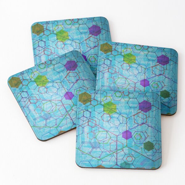 Item preview, Abstract Blue Hexagon designed and sold by Joe Mogel.