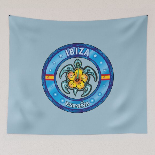 Item preview, Ibiza España sea turtle hibiscus designed and sold by studioss76.