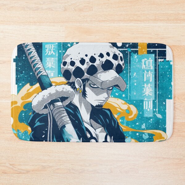 Item preview,  Trafalgar Blue Yellow Halftone Poster  designed and sold by AnimeArsenalPrints.