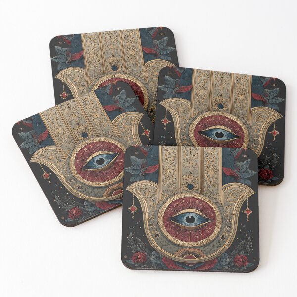 Item preview, Crimson Floral Hamsa: Sacred Protection Totem designed and sold by SepboiStudioMerch.