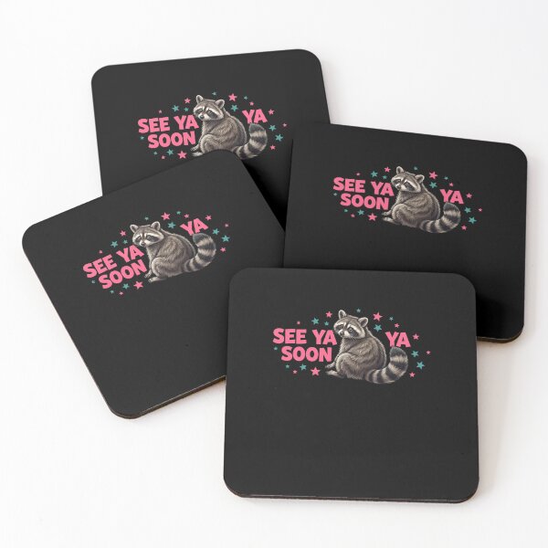 Item preview, See Ya Soon Raccoon Animal Lover Wildlife Fan designed and sold by FormalDehyena.