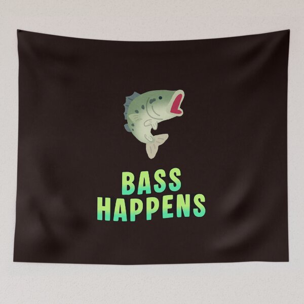 Item preview, Bass Happens – Funny Bass Fishing T-Shirt for Fishermen & Anglers designed and sold by NapoliApparel.