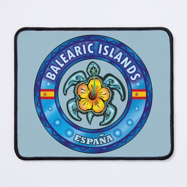 Item preview, Balearic Islands España sea turtle hibiscus designed and sold by studioss76.