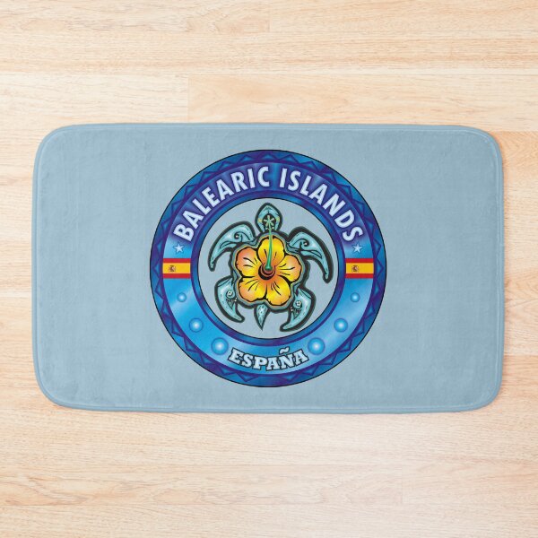 Item preview, Balearic Islands España sea turtle hibiscus designed and sold by studioss76.