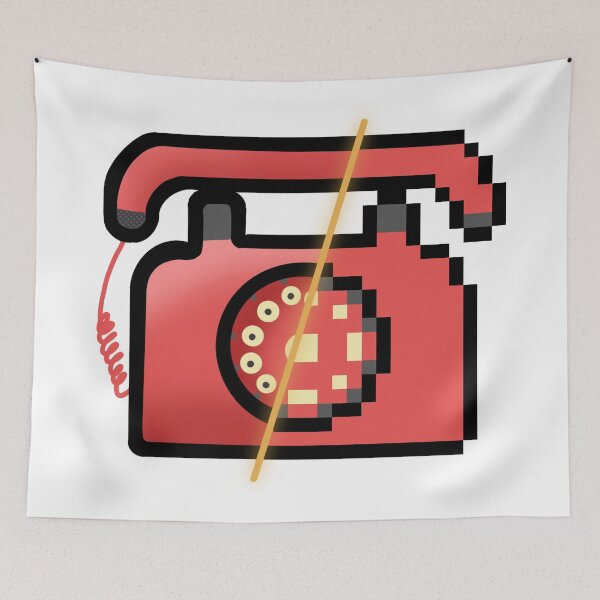 Item preview, Half-Pixel Retro Rotary Phone designed and sold by Half-Pixel.