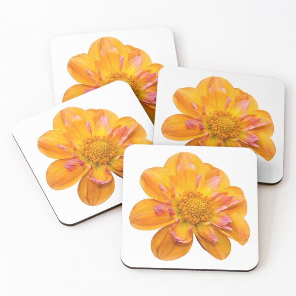 Item preview, Radiant Peach-Gold Dahlia Bloom designed and sold by Susarellis.
