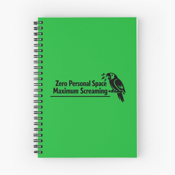 Item preview, Zero Personal Space. Maximum Screaming – Funny Parrot Minimalist Design designed and sold by DesignHouse07.