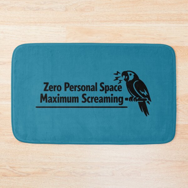 Item preview, Zero Personal Space. Maximum Screaming – Funny Parrot Minimalist Design designed and sold by DesignHouse07.