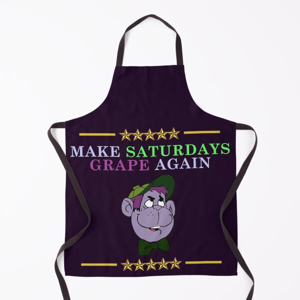 Item preview, Make Saturdays Grape Again – Retro Cartoon Nostalgia designed and sold by JamJamm64.