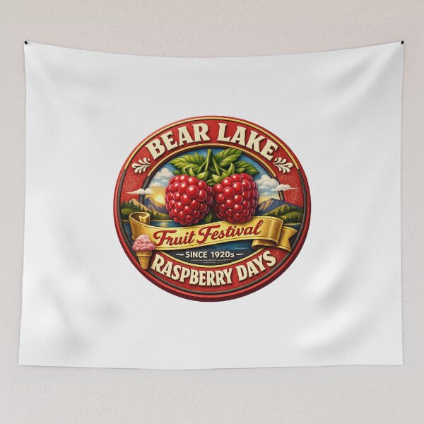 Item preview, Bear Lake Raspberry Days Retro Badge designed and sold by Dresut.