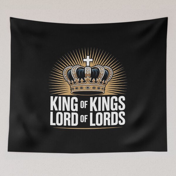 Item preview, King Of Kings Lord Of Lords Christian Crown Design | Royal Faith Quote designed and sold by EvolusionPro.