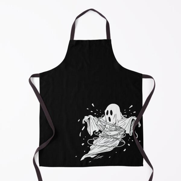 Item preview, Floating Ghost Swirl Minimal Spooky Aesthetic Design designed and sold by BlackBoneArt.