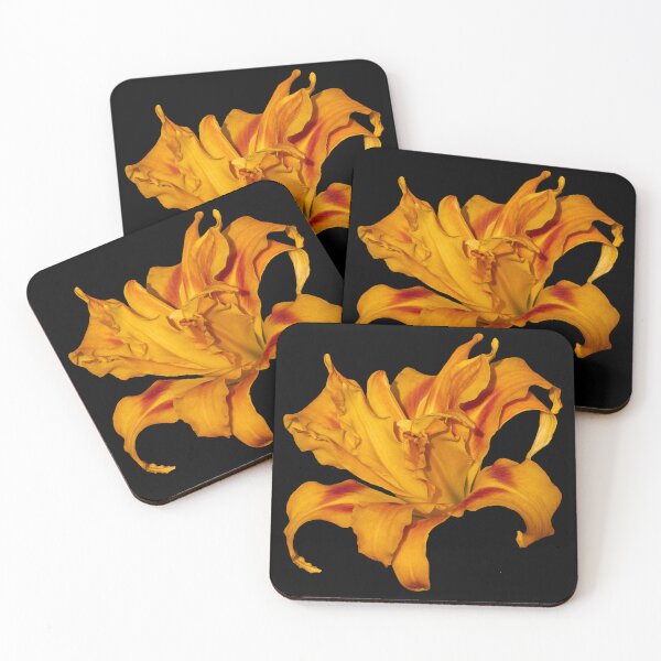 Item preview, Golden Fire – Double Orange Lily Macro on Transparent Background designed and sold by Susarellis.
